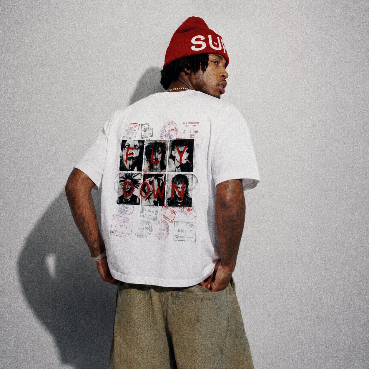 MEMBERS ONLY Classic Frayed Boxy Tee
