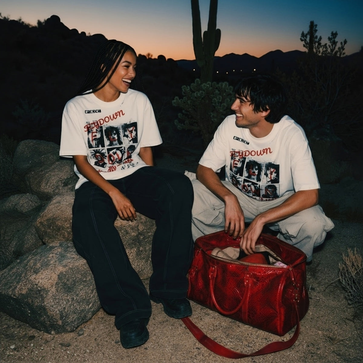 MEMBERS ONLY Classic Frayed Boxy Tee