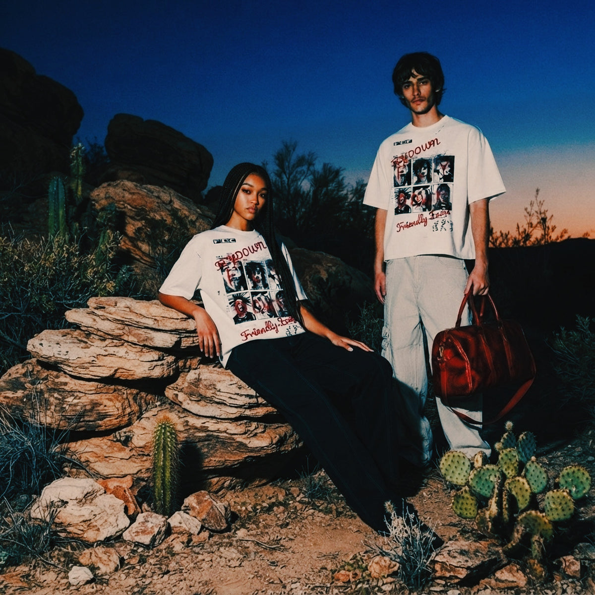 MEMBERS ONLY Classic Frayed Boxy Tee