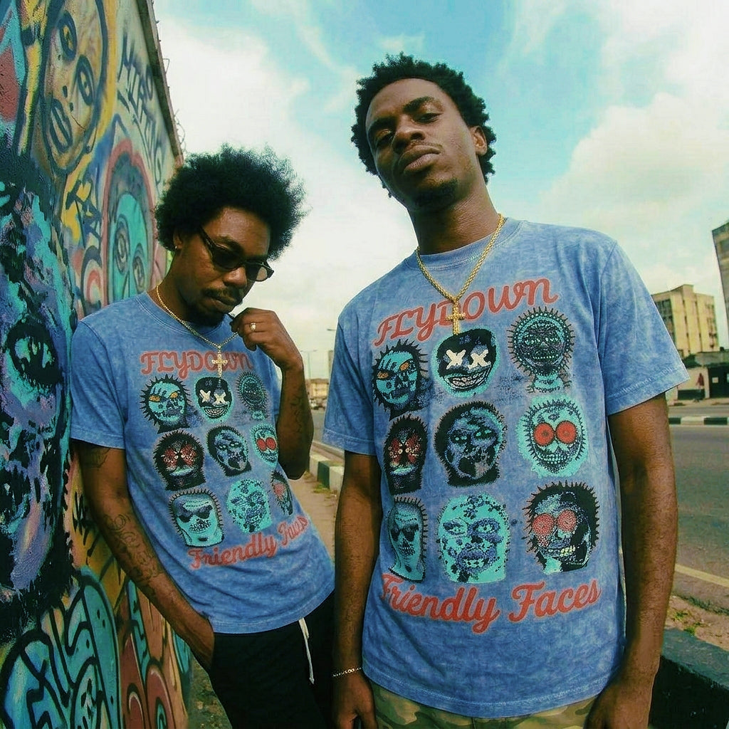 FRIENDLY FACES  Mineral Wash Boxy Cotton T-Shirt